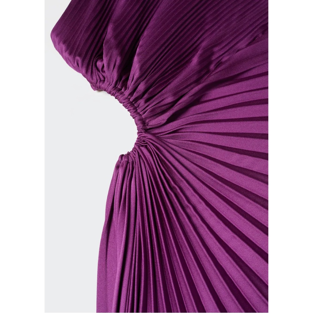 Mango Asymmetrical Purple Dress - Picture 6 of 7